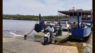 For the river island of Divar, with its 12,000 residents, there is no other connection to the rest of Goa except these state-run boats. (HT Photo) For the river island of Divar, with its 12,000 residents, there is no other connection to the rest of Goa except these state-run boats. (HT Photo)