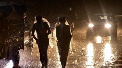 Heavy rainfall lashed Noida on Thursday. (PTI) Heavy rainfall lashed Noida on Thursday. (PTI)