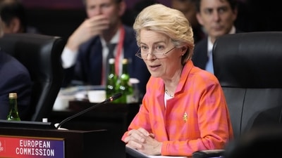 Head of the European Commission argued in a speech in Brussels for ensuring “diplomatic stability and open communication lines with China.” (AP) Head of the European Commission argued in a speech in Brussels for ensuring “diplomatic stability and open communication lines with China.” (AP)