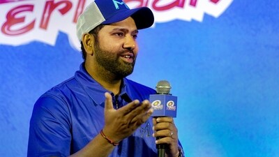 Mumbai Indians captain Rohit Sharma speaks during a press conference. (PTI) Mumbai Indians captain Rohit Sharma speaks during a press conference. (PTI)