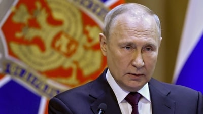 President Vladimir Putin announced the suspension last month of the New START deal signed in 2010, which limits the number of strategic nuclear warheads each side can deploy. (AP) President Vladimir Putin announced the suspension last month of the New START deal signed in 2010, which limits the number of strategic nuclear warheads each side can deploy. (AP)