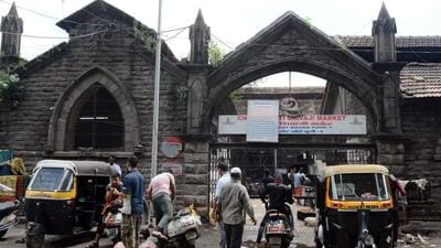 The reconstruction and renovation work of Shivaji Market in Camp is moving at a snail's pace. (HT FILE PHOTO) The reconstruction and renovation work of Shivaji Market in Camp is moving at a snail's pace. (HT FILE PHOTO)