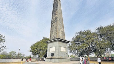 Violence was reported in the Koregaon Bhima area in Pune on January 1, 2018, when thousands of Ambedkarite Dalits gathered at the Jaystambh to mark the 200th anniversary of the battle of Koregaon Bhima. One person died and several others were injured in the violence. (Pratham Gokhale/HT Photo)