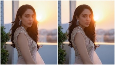 Sobhita further teamed her saree with a matching pink blouse heavily embroidered with golden resham threads and featuring short sleeves. “Love to Manish Malhotra for custom making the prettiest pink saree I got to wear last night in Chennai for PS2 trailer and audio launch,” Sobhita expressed her love for the designer. (Instagram/@sobhitad) Sobhita further teamed her saree with a matching pink blouse heavily embroidered with golden resham threads and featuring short sleeves. “Love to Manish Malhotra for custom making the prettiest pink saree I got to wear last night in Chennai for PS2 trailer and audio launch,” Sobhita expressed her love for the designer. (Instagram/@sobhitad)