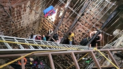 A total of 18 people have been rescued and seven are still trapped A total of 18 people have been rescued and seven are still trapped