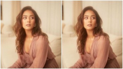Styled by fashion stylist Nikhil Mansata, Mira wore her tresses open in wavy curls with a side part as she posed for the pictures.&nbsp; (Instagram/@mira.kapoor)