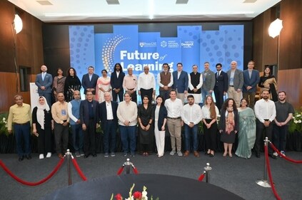 Gujarat CM Bhupendrabhai Patel presided over the closing ceremony of the Future of Learning Collaborative, an initiative of Anant National University and the University of Pennsylvania's Graduate School of Education, USA, held on March 30 at the varsity campus. The collaborative comprising 28 delegates from five continents. (Handout) Gujarat CM Bhupendrabhai Patel presided over the closing ceremony of the Future of Learning Collaborative, an initiative of Anant National University and the University of Pennsylvania's Graduate School of Education, USA, held on March 30 at the varsity campus. The collaborative comprising 28 delegates from five continents. (Handout)
