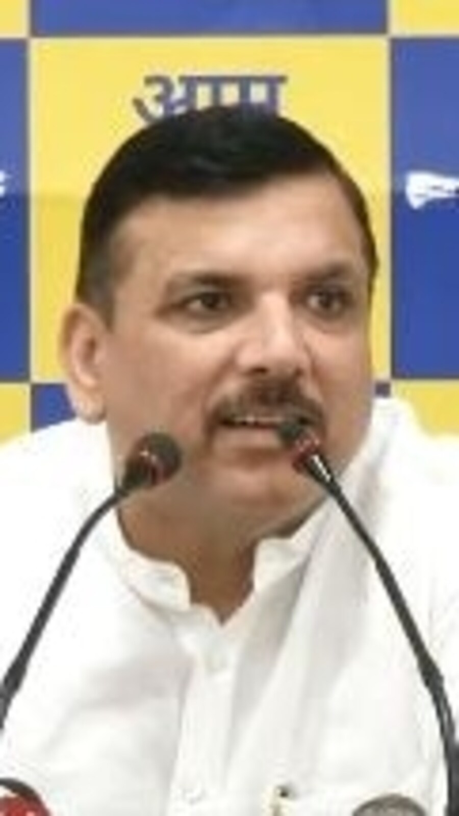 AAP Rajya Sabha MP Sanjay Singh. (Twitter/@AamAadmiParty)