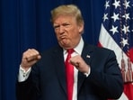 Karen McDougal- Donald Trump Case: US President Donald Trump is seen.