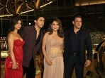 Suhana Khan, Aryan Khan, Gauri Khan with Salman Khan. Suhana Khan, Aryan Khan, Gauri Khan with Salman Khan.