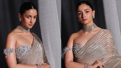 On Friday, Alia Bhatt shared pictures of her outfit for the launch of the Nita Mukesh Ambani Cultural Centre in Mumbai. On Friday, Alia Bhatt shared pictures of her outfit for the launch of the Nita Mukesh Ambani Cultural Centre in Mumbai.