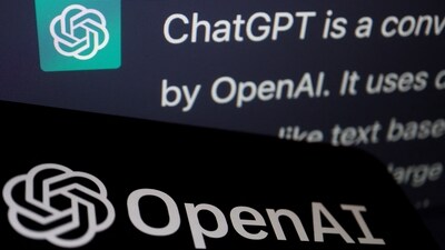 The logo of OpenAI is displayed near a response by its AI chatbot ChatGPT on its website. (REUTERS)