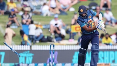 Sri Lanka's Kasun Rajitha is bowled during the third one-day international between New Zealand and Sri Lanka (AFP) Sri Lanka's Kasun Rajitha is bowled during the third one-day international between New Zealand and Sri Lanka (AFP)
