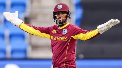 West Indies wicketkeeper-batter Nicholas Pooran was roped in by Lucknow Super Giants for ₹16 crore. (AFP) West Indies wicketkeeper-batter Nicholas Pooran was roped in by Lucknow Super Giants for ₹16 crore. (AFP)