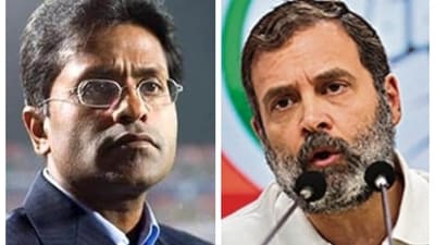 The Congress on Thursday said it is a new low that a fugitive has come forward i the BJP's defence. The Congress on Thursday said it is a new low that a fugitive has come forward i the BJP's defence.