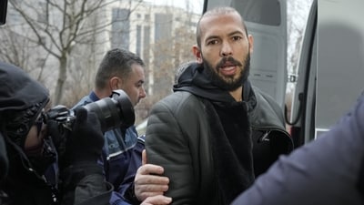 Tate, 36, a British-US citizen who has 5.4 million Twitter followers, was initially detained in December 2022. (AP) Tate, 36, a British-US citizen who has 5.4 million Twitter followers, was initially detained in December 2022. (AP)