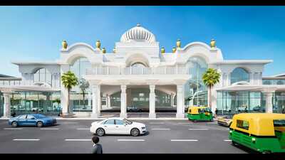 The proposed model of the Gorkahpur railway station that has been approved by the Railway Board. (HT) The proposed model of the Gorkahpur railway station that has been approved by the Railway Board. (HT)