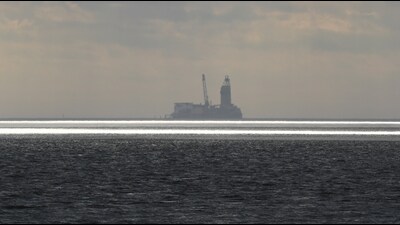 The sort of place that Michelle finds herself in. An oil rig in the North Sea. (Carsten Rehder/picture alliance via Getty Images)