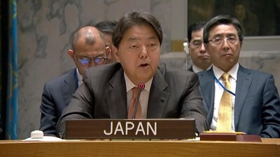 Japan's foreign minister Hayashi visiting China tomorrow. (AP) Japan's foreign minister Hayashi visiting China tomorrow. (AP)