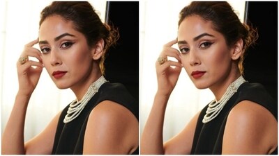 Mira played muse to Dior and picked a black dress with side slit for the event. She further teamed it with black shorts and aced the look. (Instagram/@mira.kapoor) Mira played muse to Dior and picked a black dress with side slit for the event. She further teamed it with black shorts and aced the look. (Instagram/@mira.kapoor)