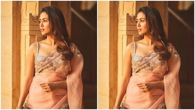 Mira's fashion diaries are getting better by the day. A few days back, the actor shared a string of pictures of herself in a stunning six yards of grace. (Instagram/@mira.kapoor) Mira's fashion diaries are getting better by the day. A few days back, the actor shared a string of pictures of herself in a stunning six yards of grace. (Instagram/@mira.kapoor)