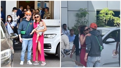 Priyanka Chopra and Nick Jonas brought their daughter Malti Marie Chopra Jonas to India on Friday.