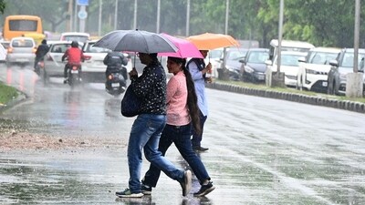 The effect of this disturbance is likely to end on April 1 and the weather is likely to remain mainly dry on April 1 and 2. (Keshav Singh/Hindustan Times)