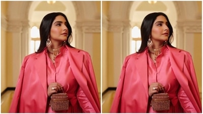 Styled by fashion stylist Nikhil Mansata, Sonam wore her tresses open in straight locks with a middle part as she posed for the pictures. (Instagram/@sonamkapoor) Styled by fashion stylist Nikhil Mansata, Sonam wore her tresses open in straight locks with a middle part as she posed for the pictures. (Instagram/@sonamkapoor)