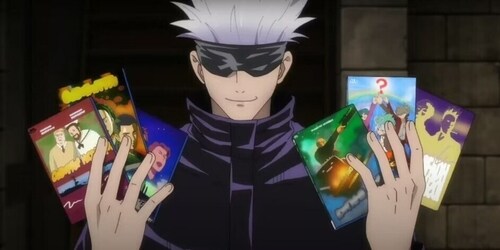 GOJO influencing YUJI with bad movies GOJO influencing YUJI with bad movies