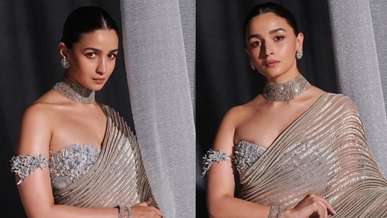 On Friday, Alia Bhatt shared pictures of her outfit for the launch of the Nita Mukesh Ambani Cultural Centre in Mumbai.