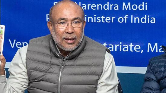 Manipur chief minister N Biren Singh (ANI)