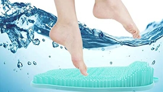 Foot scrubbers help get rid of dead skin cells.