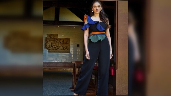 Aditi Rao Hydari keeps it comfy yet stylish in the Stella jumpsuit from the shelves of the label Sunandini.&nbsp;(Instagram/@aditiraohydari)