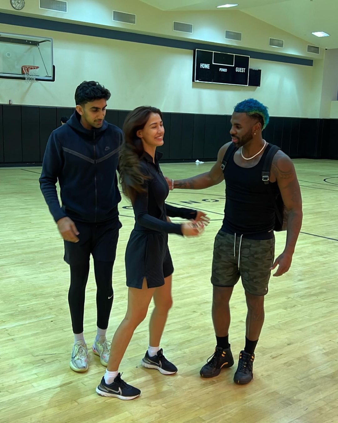 Jason Derulo with Disha Patani (Photo: Instagram) Jason Derulo with Disha Patani (Photo: Instagram)