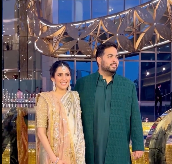 Shloka and Akaash Ambani. Shloka and Akaash Ambani.
