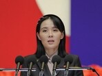Kim Yo Jong, the sister of North Korea's leader Kim Jong Un, is seen. 
