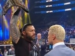 Cody Rhodes confronted Roman Reigns before WrestleMania 39(Twitter)