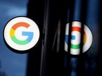 FILE PHOTO: The logo for Google LLC is seen at the Google Store Chelsea in Manhattan, New York City, U.S., November 17, 2021. REUTERS/Andrew Kelly/File Photo/File Photo
