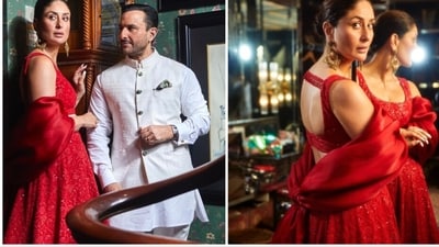 Kareena Kapoor and Saif Ali Khan once again gave major couple goals as they attended the grand launch ceremony of the Nita Mukesh Ambani Cultural Centre in Mumbai hand-in-hand. (Instagram/@kareenakapoorkhan) Kareena Kapoor and Saif Ali Khan once again gave major couple goals as they attended the grand launch ceremony of the Nita Mukesh Ambani Cultural Centre in Mumbai hand-in-hand. (Instagram/@kareenakapoorkhan)