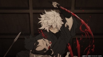 The first episode of Hell's Paradise revolves around a series of conversations between Gabimaru, the protagonist, and Sagiri, a sword tester, and executioner from the renowned Yamada clan. (MAPPA)