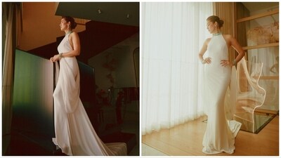 Mira Rajput posing for photos inside her Mumbai home. Mira Rajput posing for photos inside her Mumbai home.