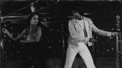 Mithun Chakraborty and Ranjeeta Kaur doing their disco moves (HT Photo)