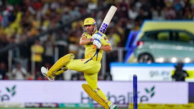 IPL 2023: MS Dhoni in action. (PTI) IPL 2023: MS Dhoni in action. (PTI)