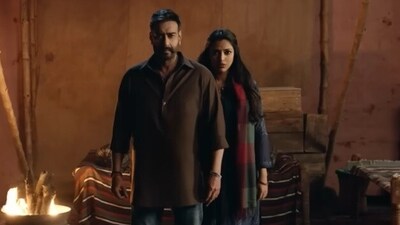 Ajay Devgn in a still from Bholaa. Ajay Devgn in a still from Bholaa.