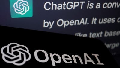 The logo of OpenAI is displayed near a response by its AI chatbot ChatGPT on its website. (REUTERS)