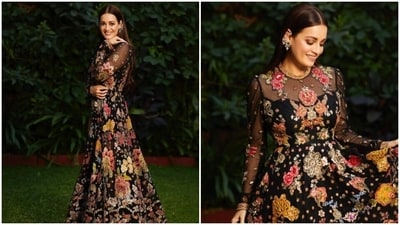 Dia Mirza recently attended the grand opening ceremony of Nita Mukesh Ambani Cultural Centre that took place in Mumbai. The gala was a star-studded affair with the A-listers of Bollywood making entry to congratulate Nita Ambani on opening the culture space. Dia Mirza attended the gala and looked like a dream in a stunning gown. (Instagram/@diamirzaofficial) Dia Mirza recently attended the grand opening ceremony of Nita Mukesh Ambani Cultural Centre that took place in Mumbai. The gala was a star-studded affair with the A-listers of Bollywood making entry to congratulate Nita Ambani on opening the culture space. Dia Mirza attended the gala and looked like a dream in a stunning gown. (Instagram/@diamirzaofficial)