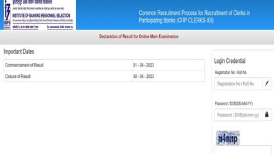 IBPS Clerk Mains Result 2022 declared at ibps.in, direct link here IBPS Clerk Mains Result 2022 declared at ibps.in, direct link here