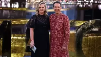 Internationally renowned sculptor Jeff Koons was also seen at the event. (Twitter/@nitisharora41) Internationally renowned sculptor Jeff Koons was also seen at the event. (Twitter/@nitisharora41)