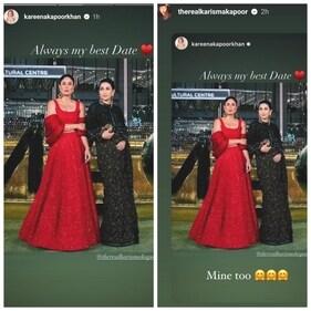 Karisma shared Kareena's Instagram Story on her profile. Karisma shared Kareena's Instagram Story on her profile.