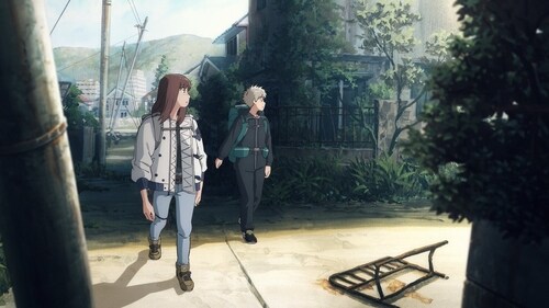 Kiruko and Maru, as they trek through the ruins of post-apocalyptic Japan to hunt for 'treasure.' (Production I.G) Kiruko and Maru, as they trek through the ruins of post-apocalyptic Japan to hunt for 'treasure.' (Production I.G)